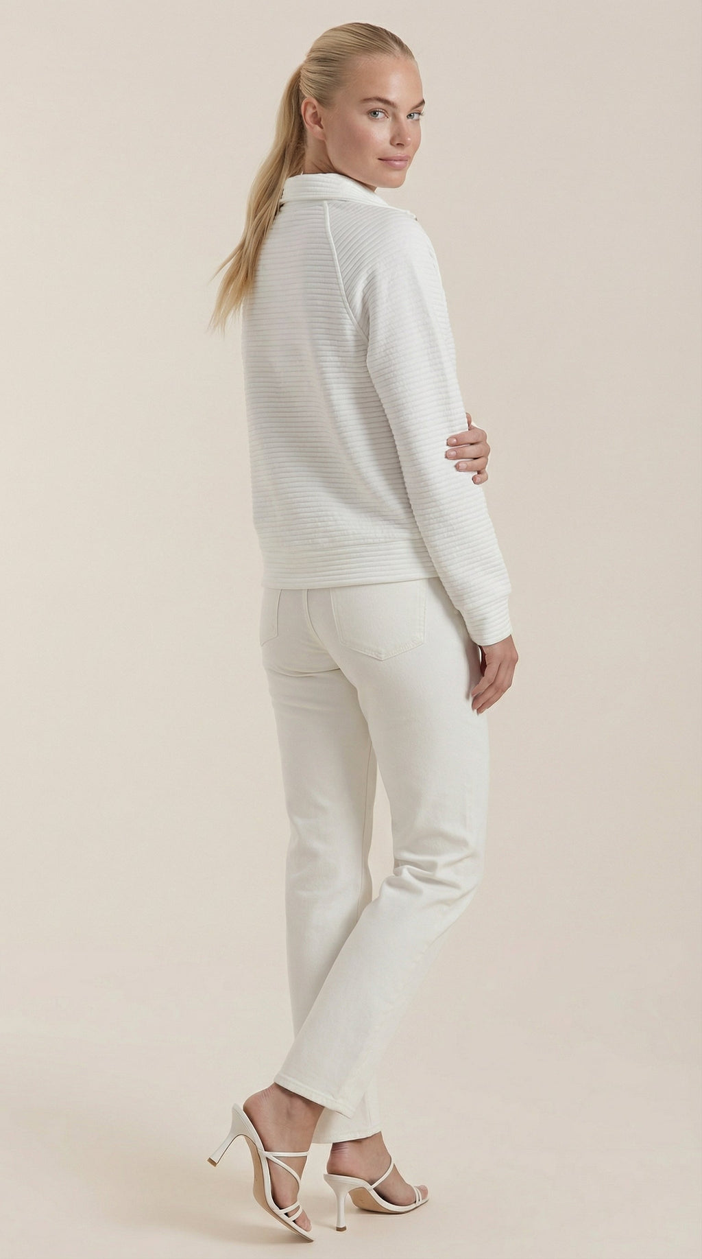 Melinda Quarter-Zip Polo Pullover