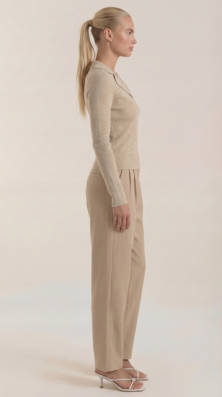 Suéter de punto 'Sara' con cuello elegante
