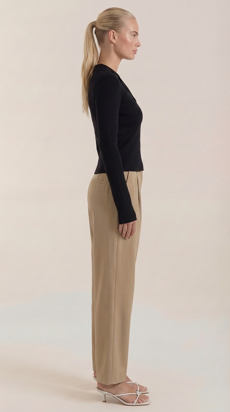 Suéter de punto 'Sara' con cuello elegante