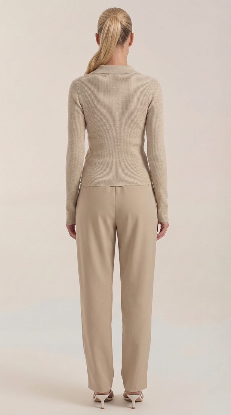Suéter de punto 'Sara' con cuello elegante