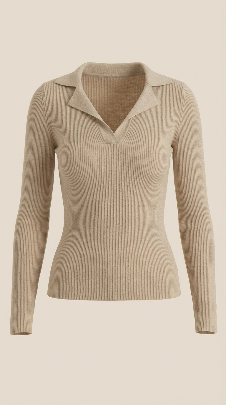 Suéter de punto 'Sara' con cuello elegante