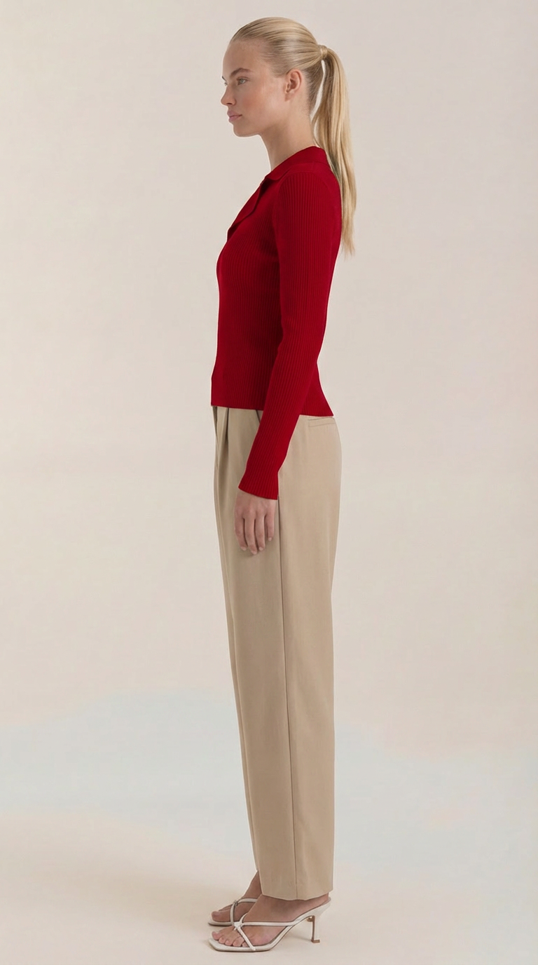 Suéter de punto 'Sara' con cuello elegante