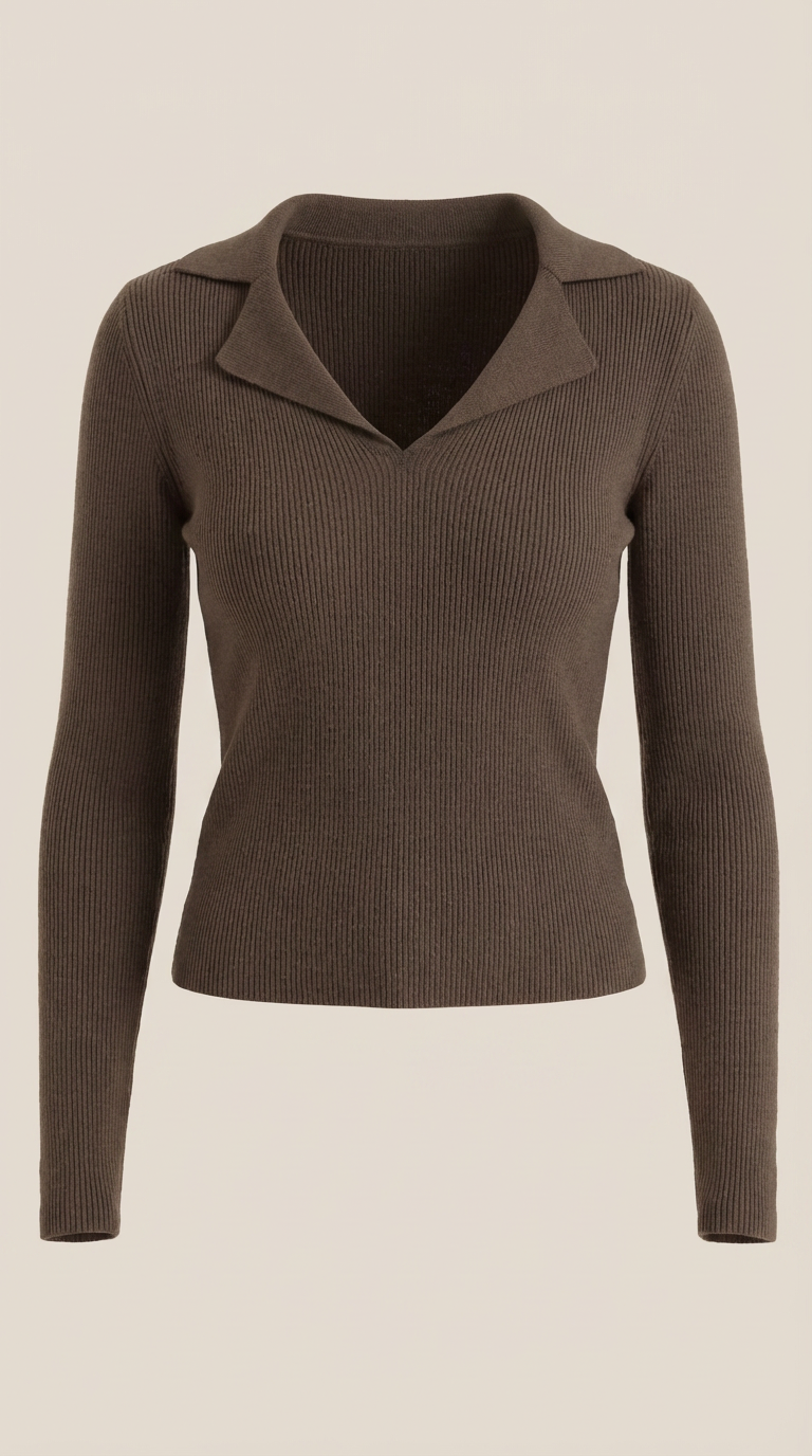 Suéter de punto 'Sara' con cuello elegante