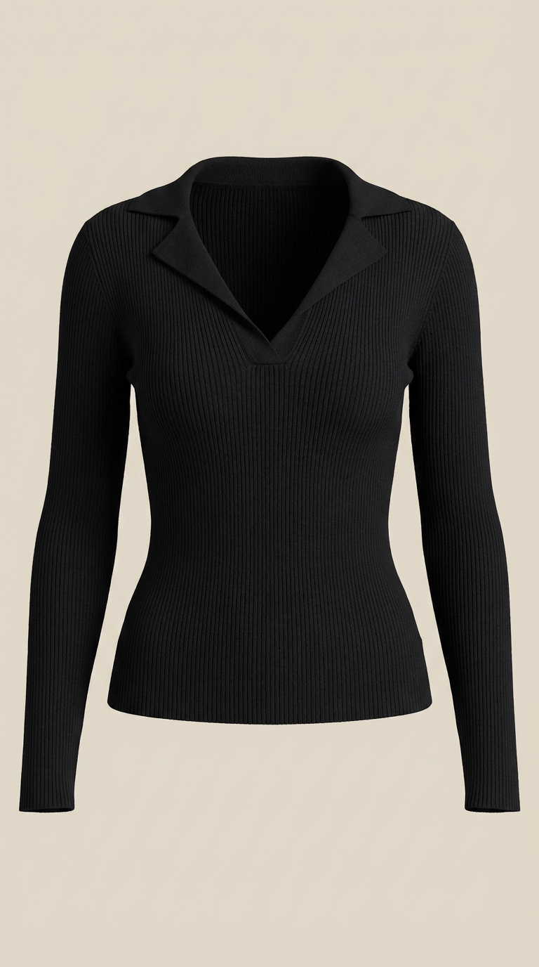 Suéter de punto 'Sara' con cuello elegante